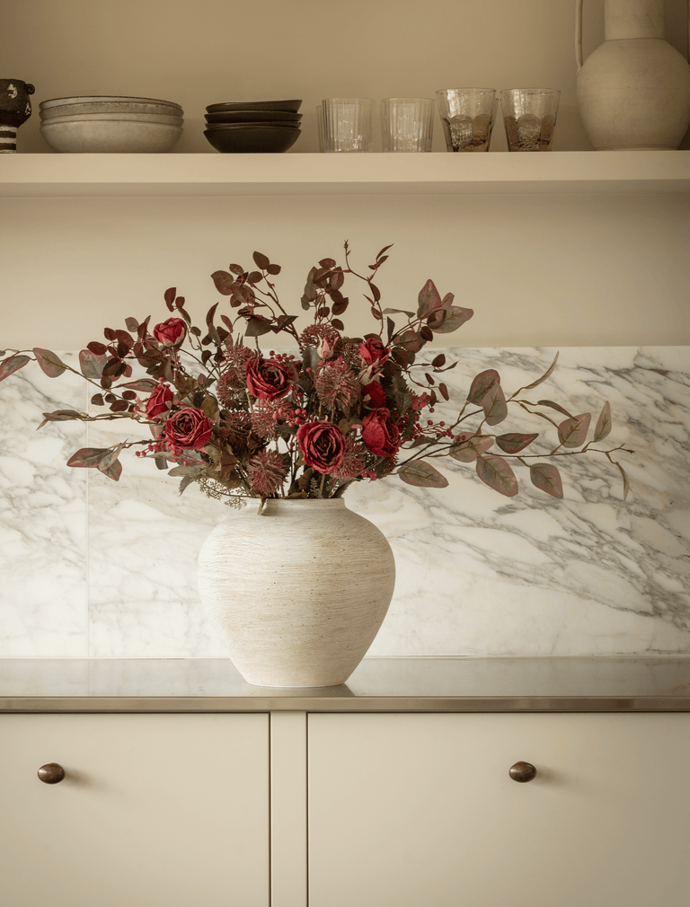 Faux Arrangement - Red Rose & Crimson Mix