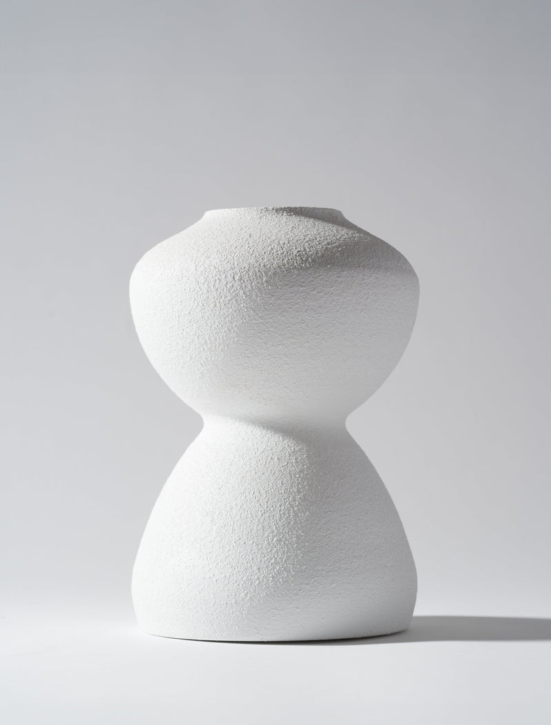 Laila Vase - Textured White