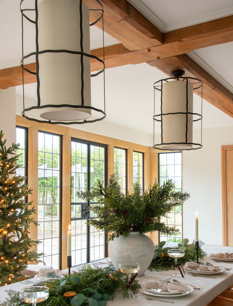 Faux Arrangement - Winter Fern and Pine Cone