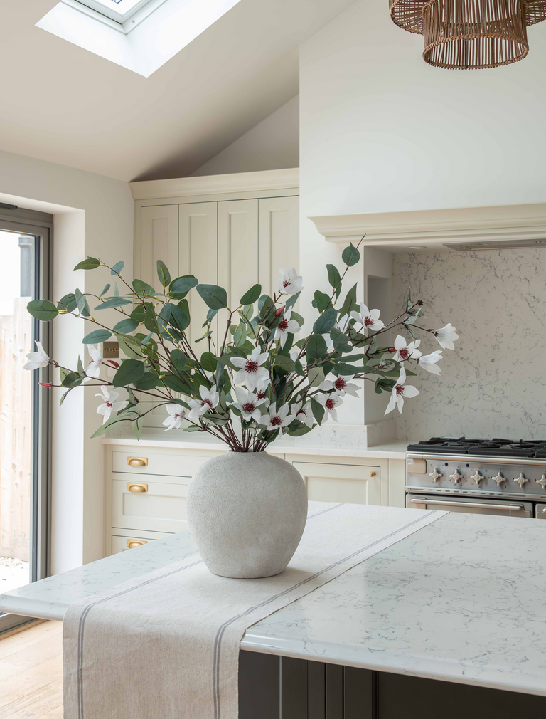 Faux Arrangement - Eucalyptus and White Magnolia
