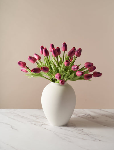 Tulipán sintético - Púrpura (25 tallos)