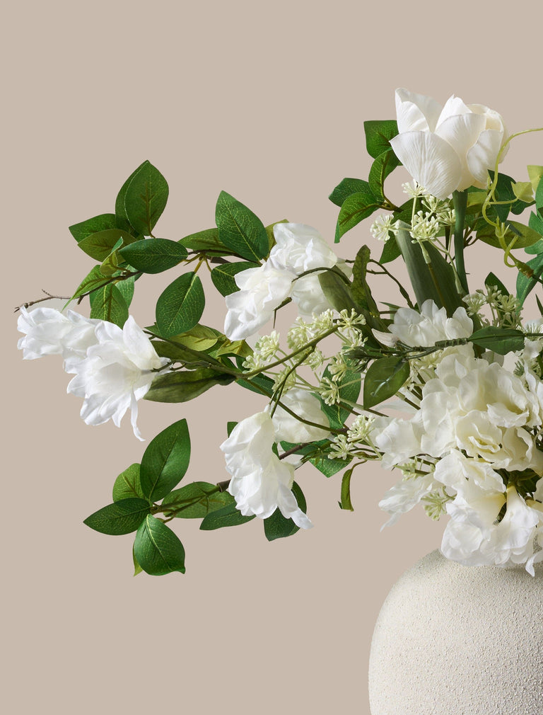 Faux Arrangement - Tulip & Agapanthus White