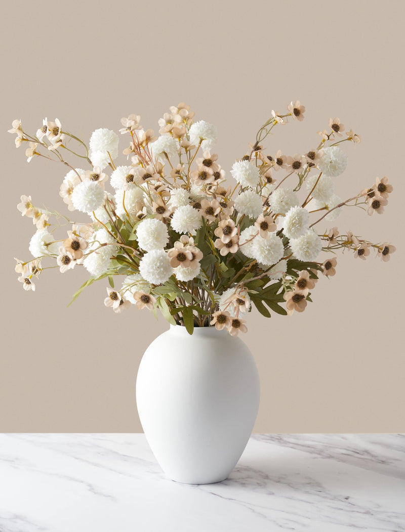 Faux Arrangement - Wax Ivory