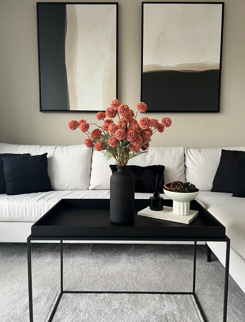 Faux Kiku Flower - Umber (10 Stems / 50 Heads)