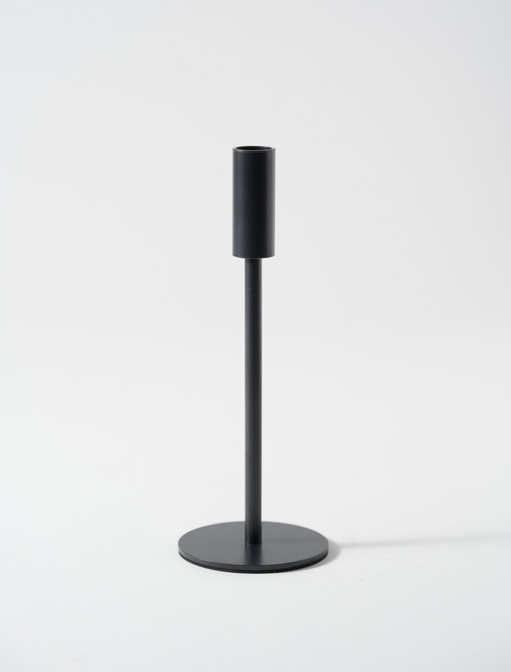 Tall Minimal Candle Holder - Black – contempee