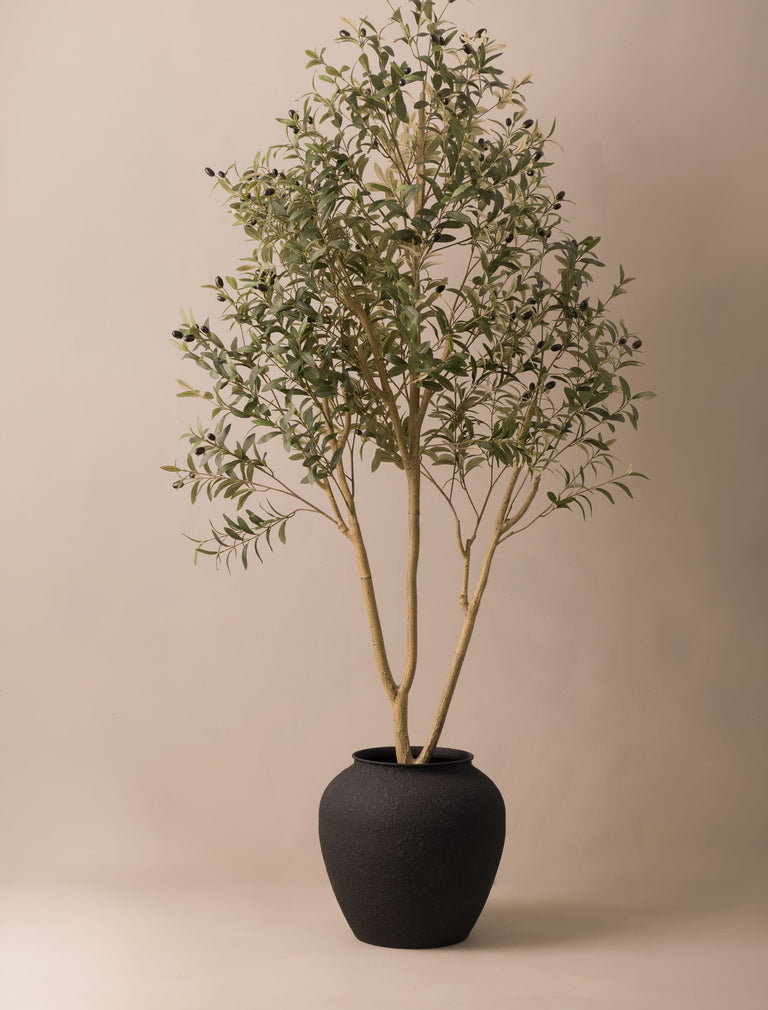 Faux Outdoor Mediterranean Olive Tree (Indoor or Outdoor) 200cm / 6ft 7in