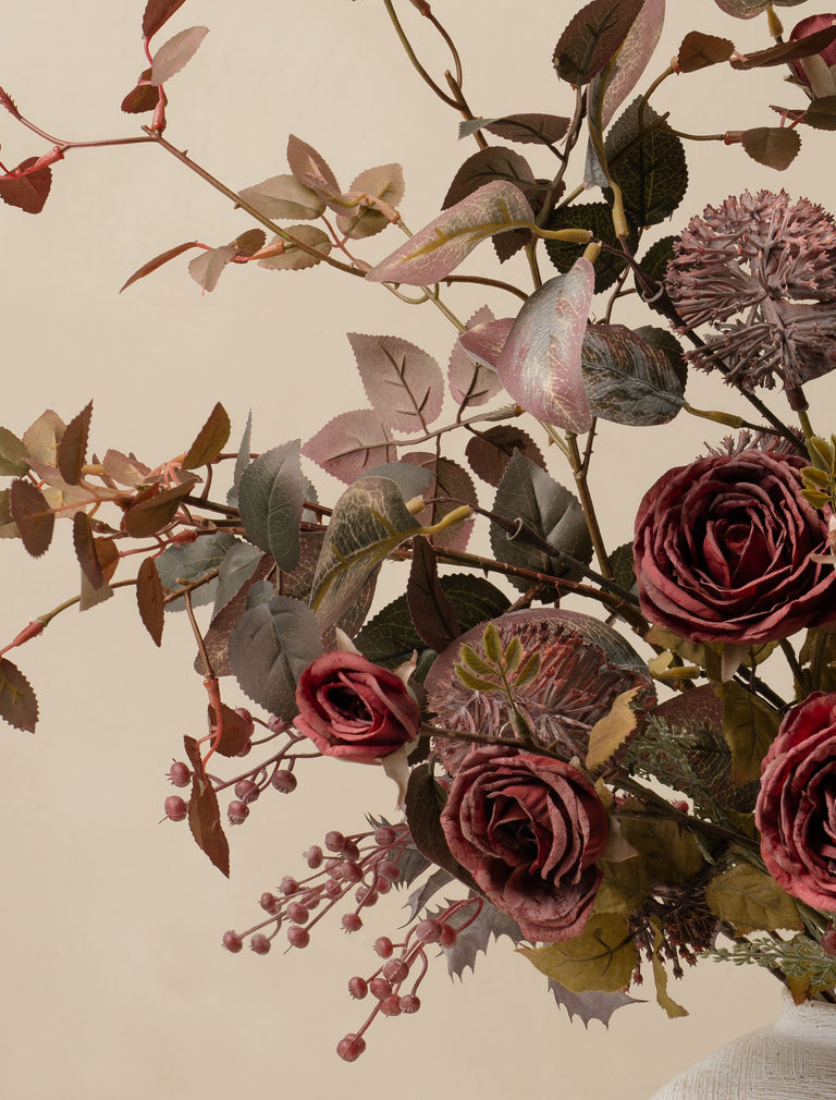 Faux Arrangement - Red Rose & Crimson Mix
