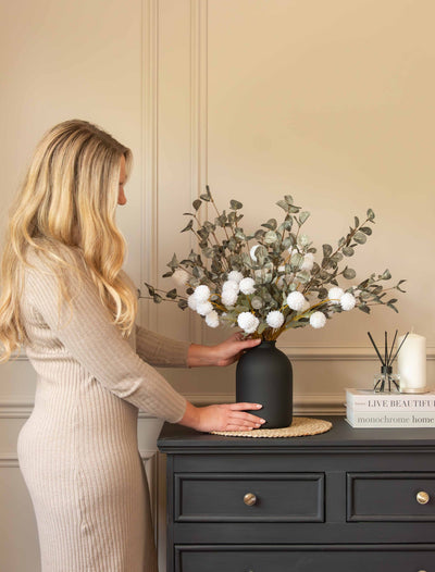 Faux Arrangement - White & Green