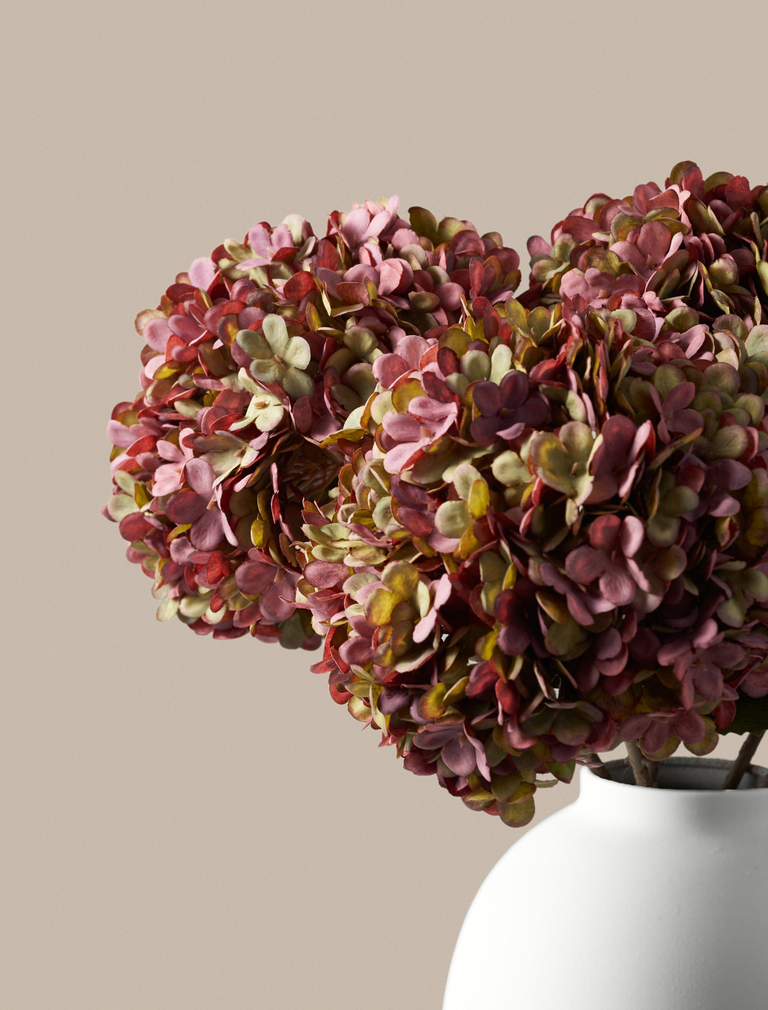 Large Faux Hydrangea - Purple (5 Stems)